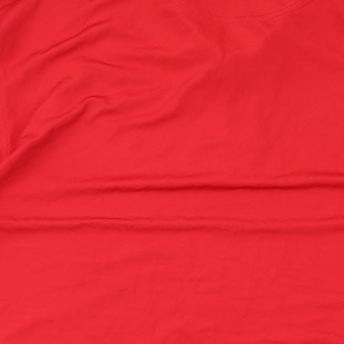 Under armour Mens Red Polyester Basic Polo Size 2XL Collared Button
