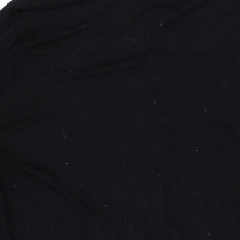 ASOS Womens Black Viscose Basic Blouse Size 28 Round Neck