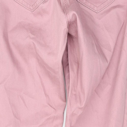 Red Herring Womens Pink Cotton Skinny Jeans Size 12 L27 in Regular Zip