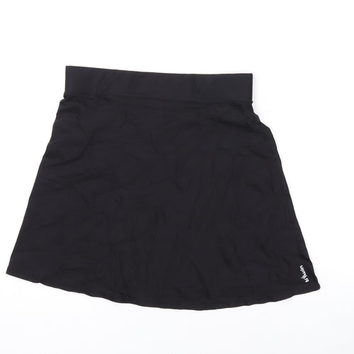 Oxylane Womens Black Polyamide Mini Skirt Size S