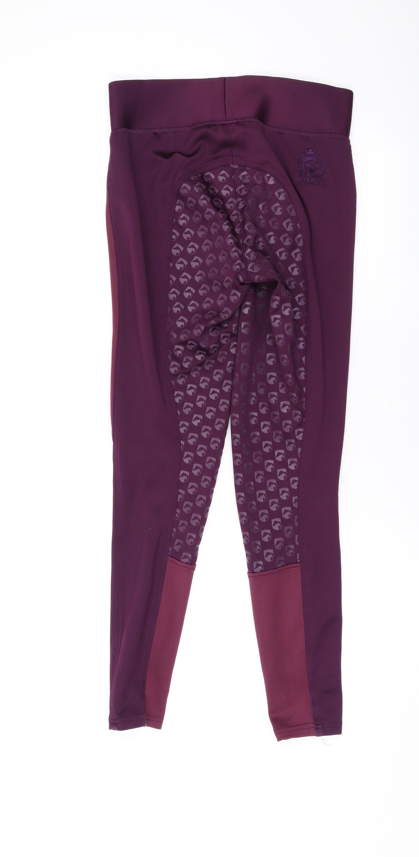 Requisite Womens Purple Polyester Compression Leggings Size 10 L25 in Regular Pullover - Horse riding