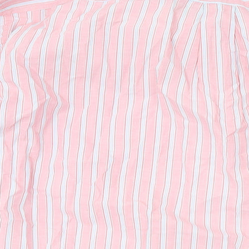Gap Mens Pink Striped Cotton Button-Up Size L Collared Button