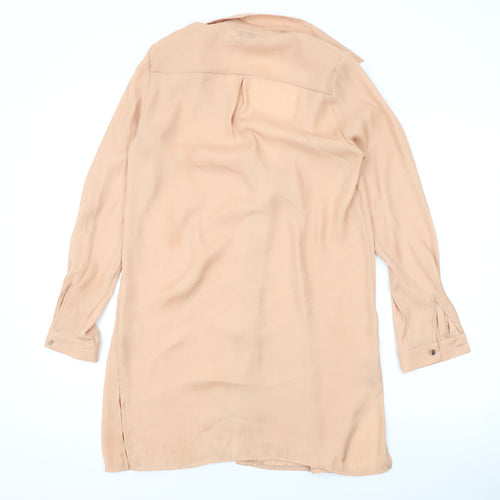 Paraphrase Womens Pink Polyester Basic Button-Up Size XS Collared