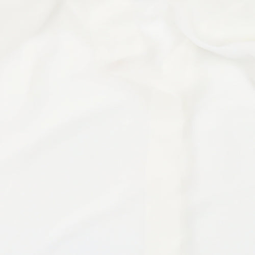 Rosie & Co Womens White Polyester Basic Button-Up Size 10 Collared