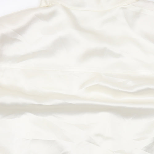 Planet Womens Ivory Polyester Basic Button-Up Size 12 Collared - `