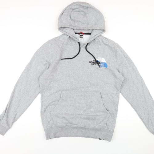 The North Face Mens Grey Cotton Pullover Hoodie Size M
