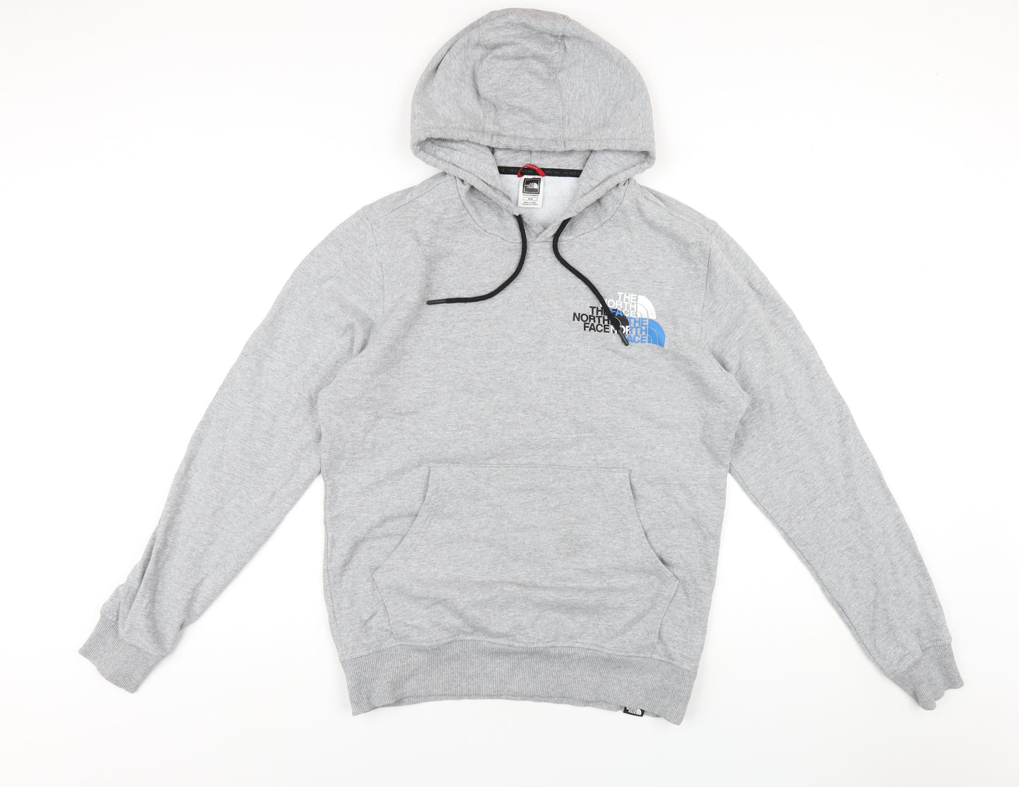 The North Face Mens Grey Cotton Pullover Hoodie Size M