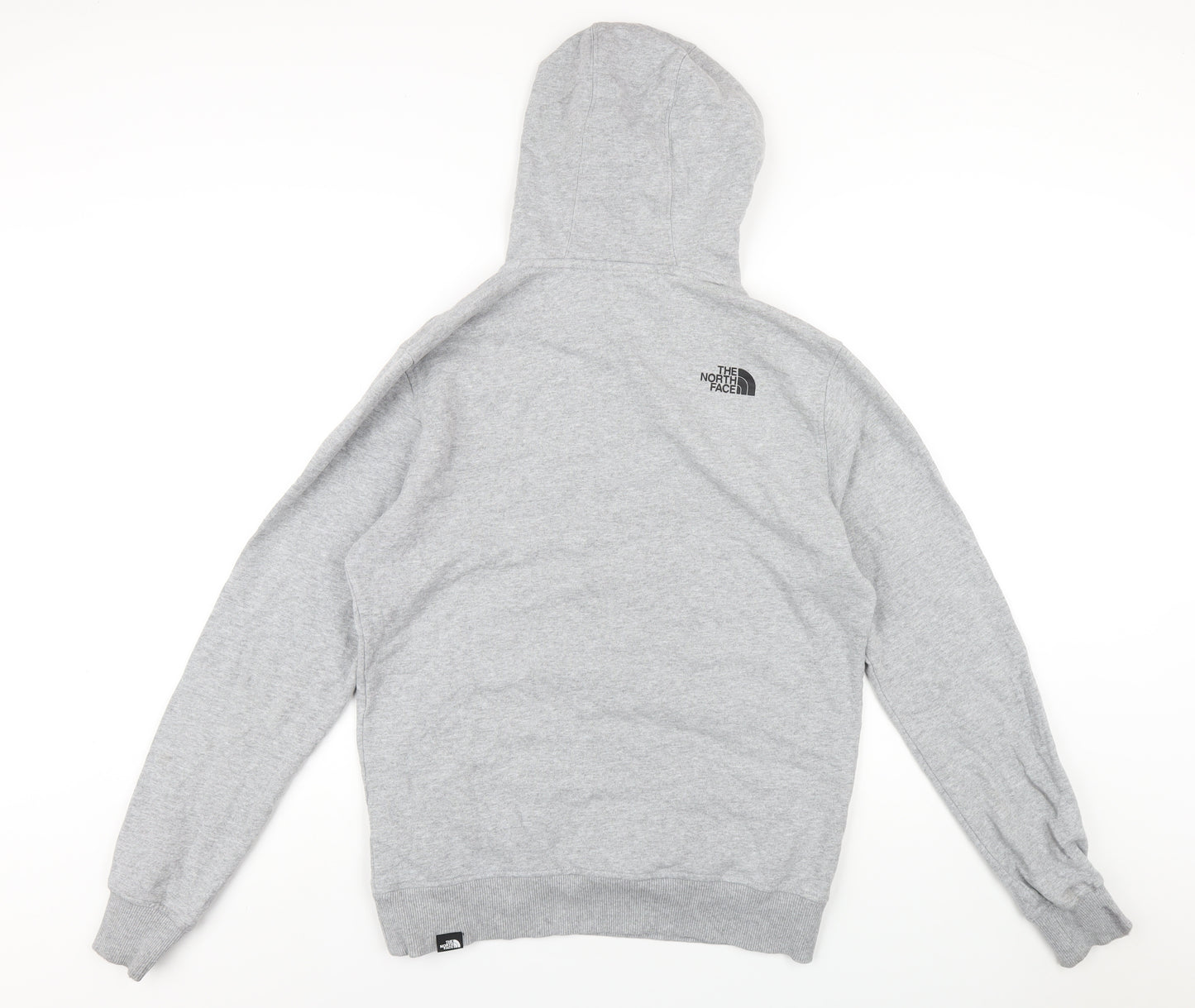 The North Face Mens Grey Cotton Pullover Hoodie Size M