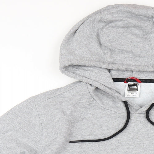 The North Face Mens Grey Cotton Pullover Hoodie Size M