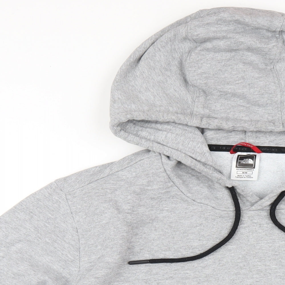 The North Face Mens Grey Cotton Pullover Hoodie Size M