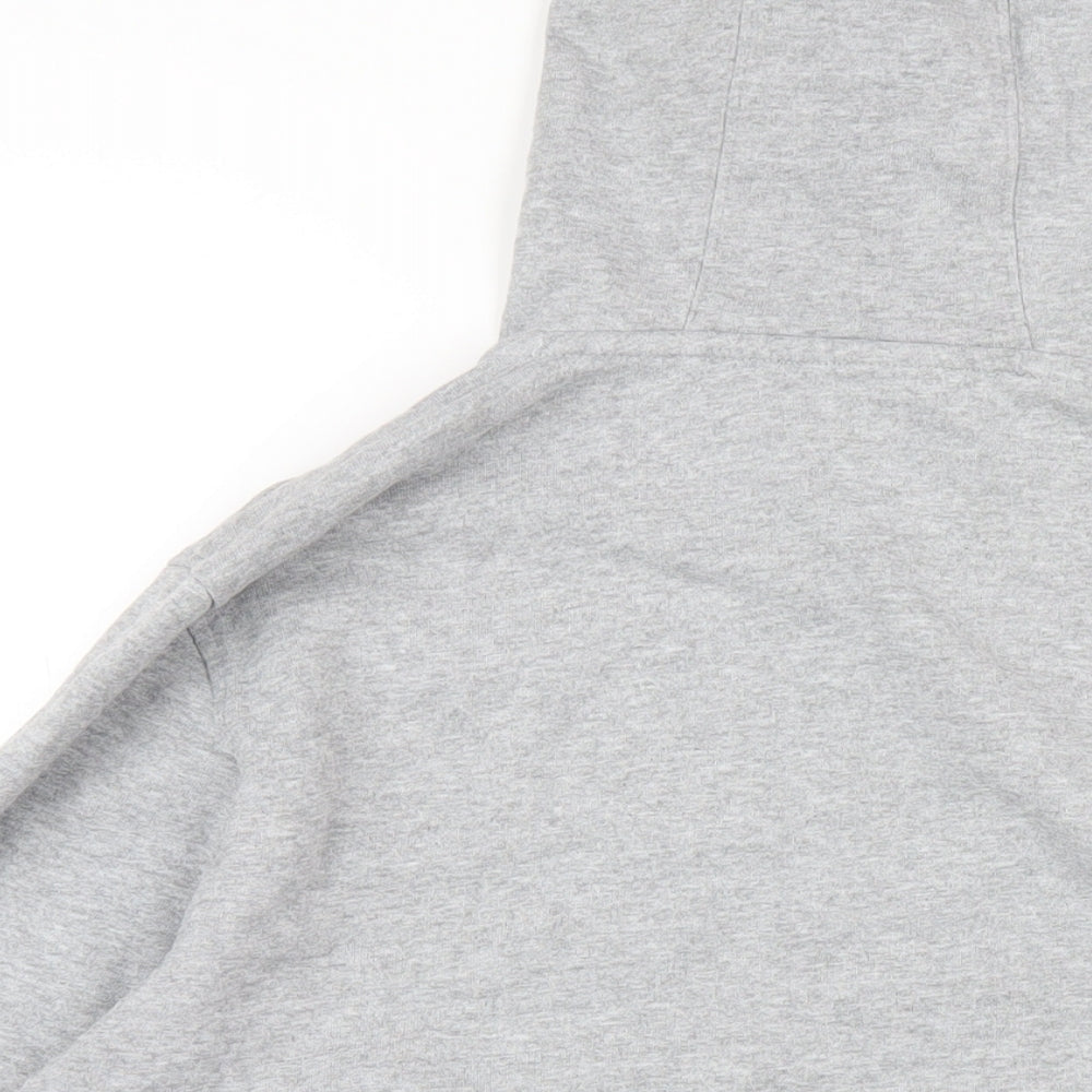 The North Face Mens Grey Cotton Pullover Hoodie Size M