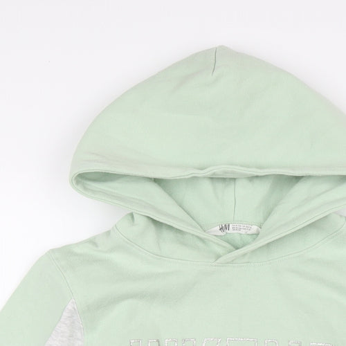 H&M Girls Multicoloured Cotton Pullover Hoodie Size 11-12 Years Pullover