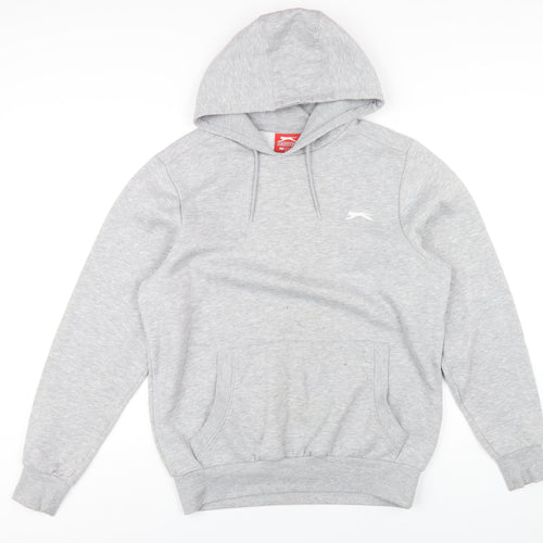 Slazenger Womens Grey Polyester Pullover Hoodie Size S Pullover