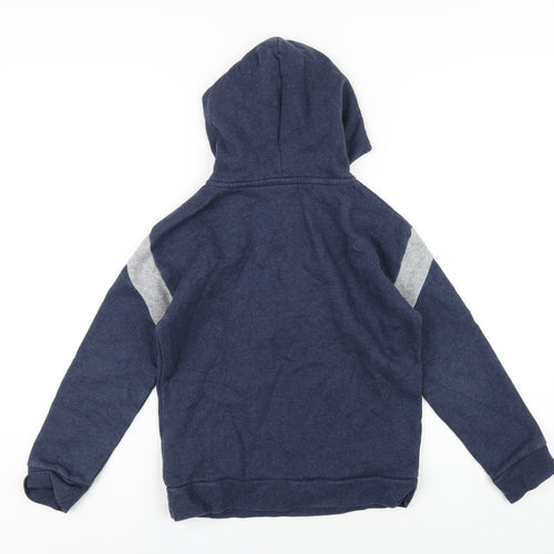 Nike Boys Blue Cotton Pullover Hoodie Size 10-11 Years Zip