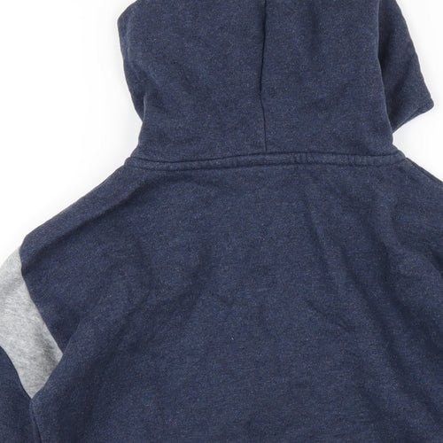 Nike Boys Blue Cotton Pullover Hoodie Size 10-11 Years Zip