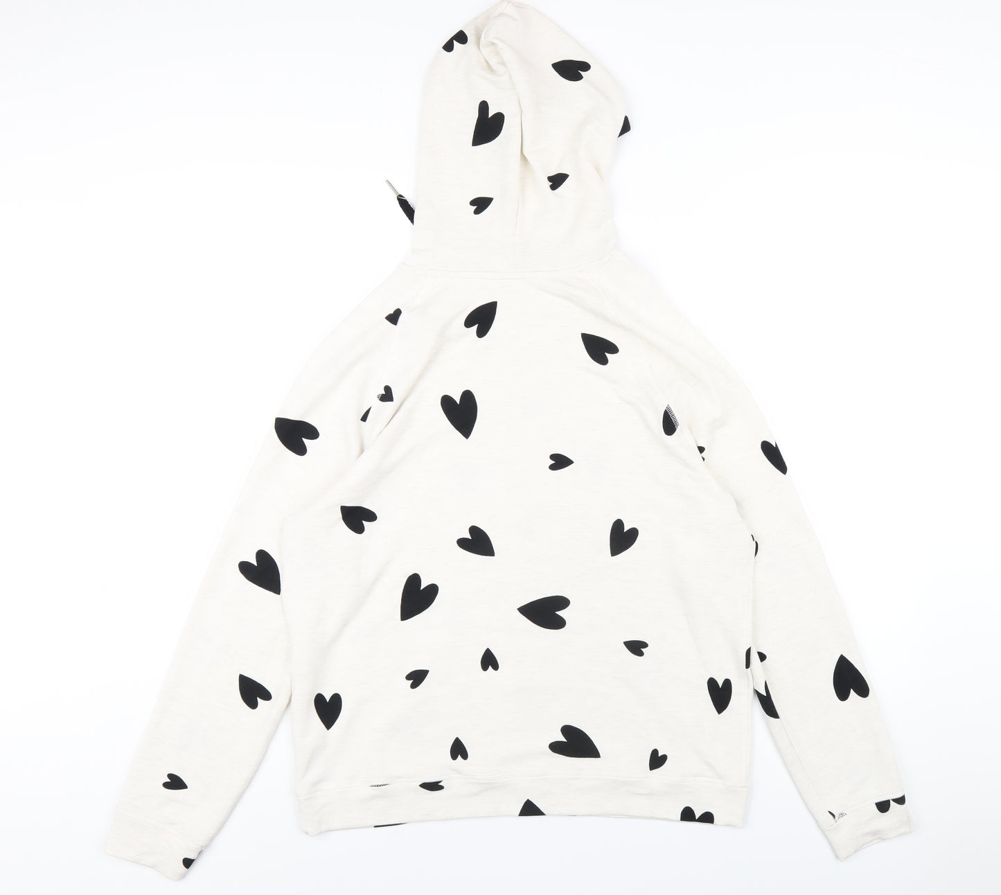 Marks and Spencer Womens Ivory Viscose Pullover Hoodie Size 16 Pullover