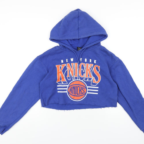 NBA Womens Blue Cotton Pullover Hoodie Size S Pullover - New York Knicks
