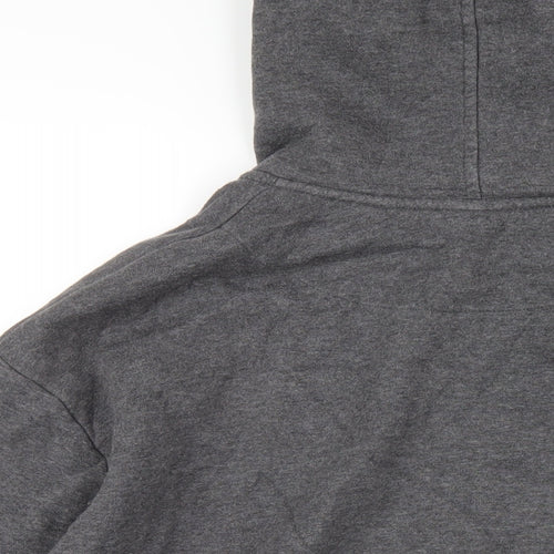 Nike Mens Grey Cotton Full Zip Hoodie Size XL
