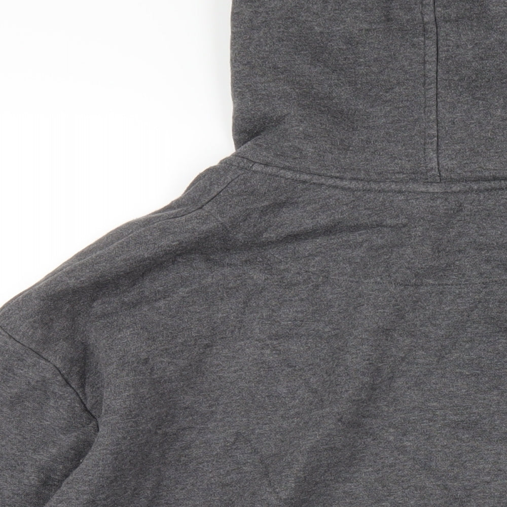 Nike Mens Grey Cotton Full Zip Hoodie Size XL