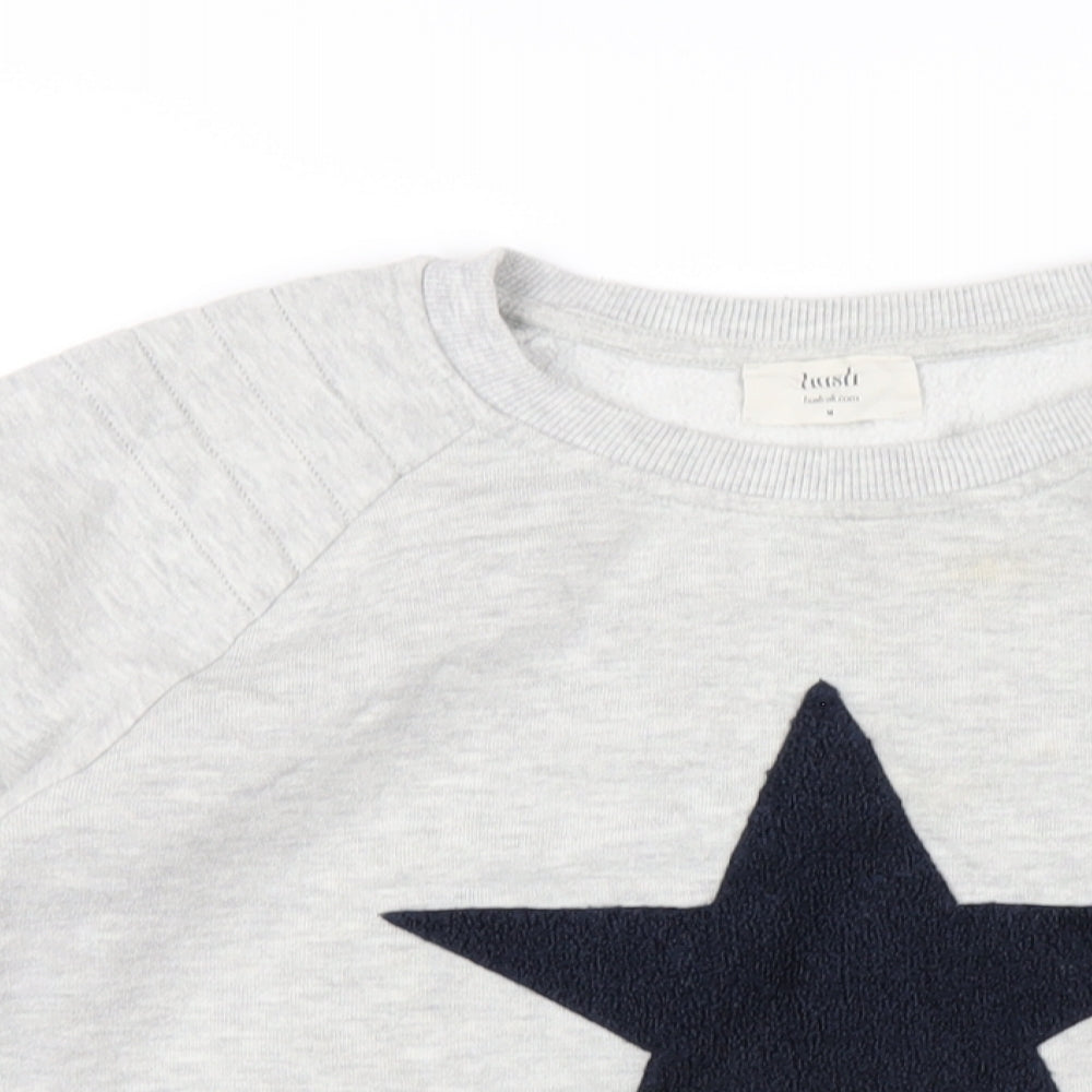 Hush Womens Grey Cotton Pullover Sweatshirt Size M Pullover