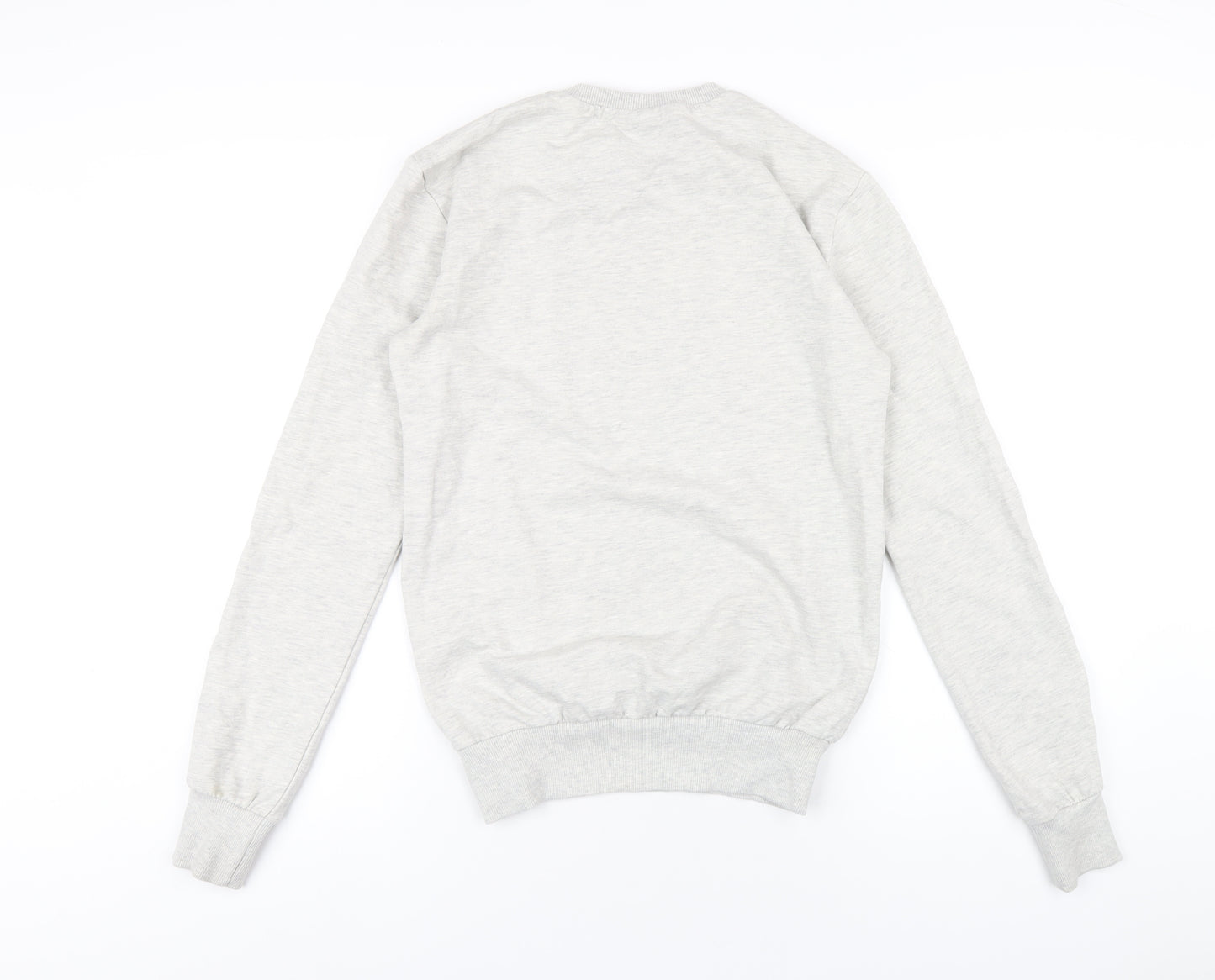 Disney Womens Grey Cotton Pullover Sweatshirt Size XS Pullover - Christmas Mickey Mouse