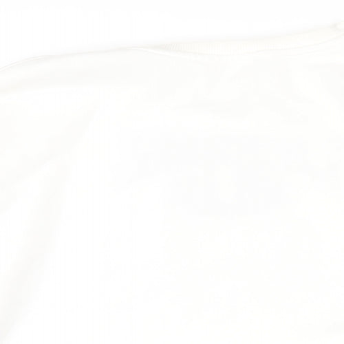 River Island Womens White Cotton Pullover Sweatshirt Size XS Pullover