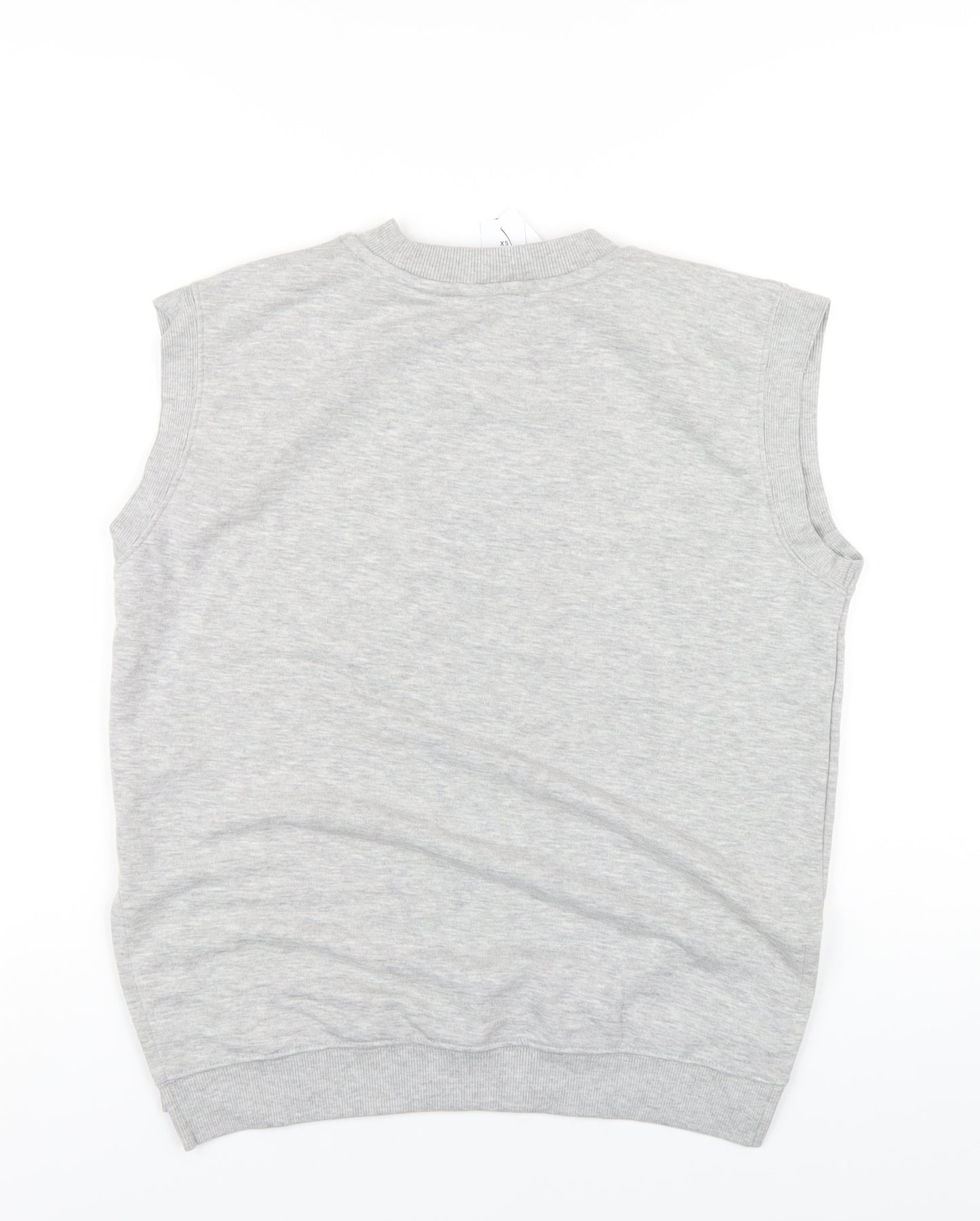 Topshop Womens Grey Polyester Pullover Sweatshirt Size XS Pullover