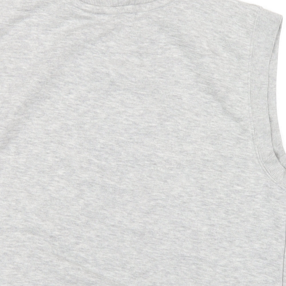 Topshop Womens Grey Polyester Pullover Sweatshirt Size XS Pullover