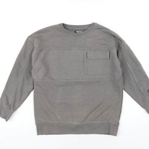 NEXT Boys Grey Cotton Pullover Sweatshirt Size 9 Years Pullover