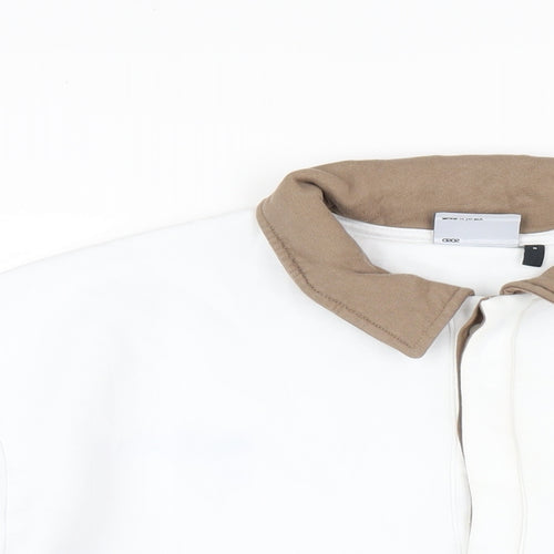 ASOS Mens White Cotton Pullover Sweatshirt Size S