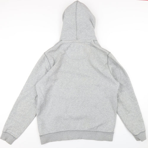 Jack Wills Mens Grey Cotton Pullover Hoodie Size M