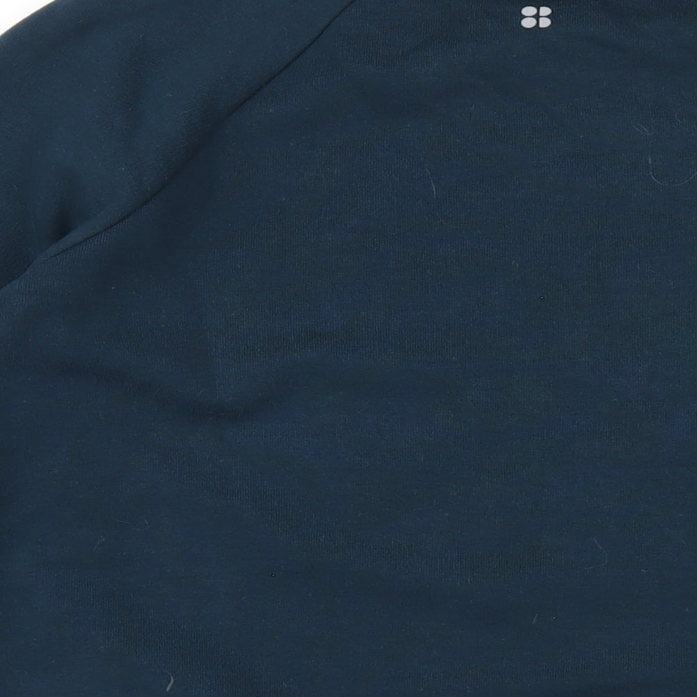 Sweaty Betty Womens Blue Cotton Pullover Sweatshirt Size XS Pullover