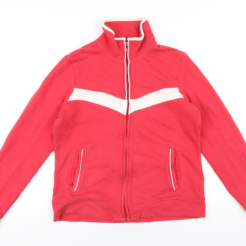 NEXT Womens Pink Cotton Full Zip Sweatshirt Size S Zip