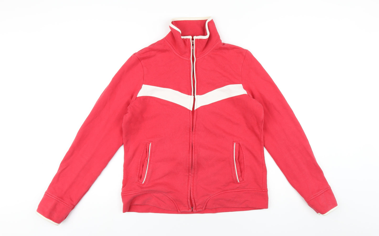 NEXT Womens Pink Cotton Full Zip Sweatshirt Size S Zip