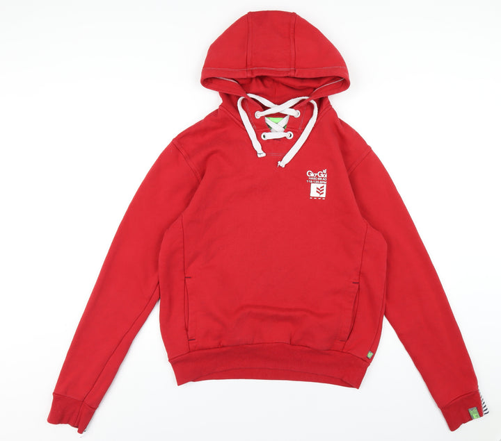 Gio-Goi Womens Red Cotton Pullover Hoodie Size M Pullover