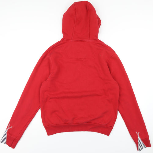 Gio-Goi Womens Red Cotton Pullover Hoodie Size M Pullover