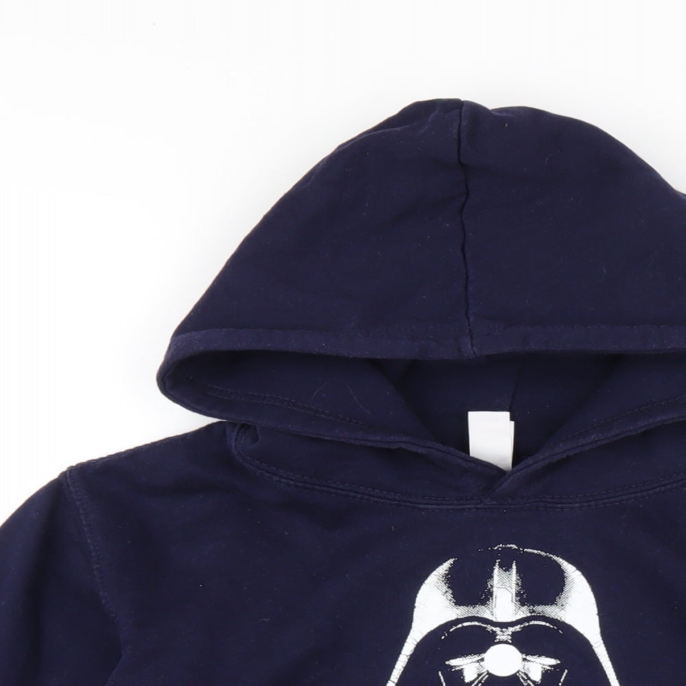 Star Wars Boys Blue Cotton Pullover Hoodie Size 12-13 Years Pullover - Darth Vader