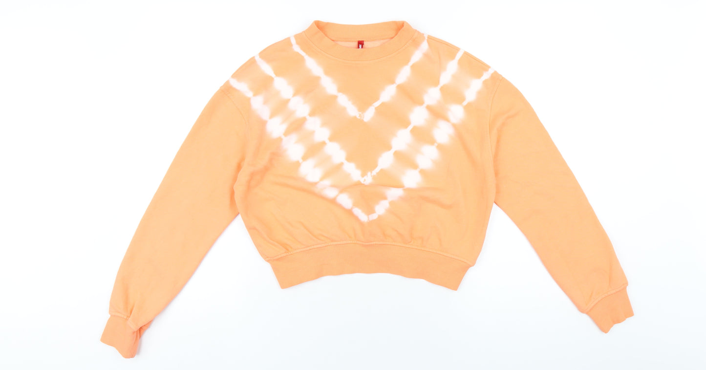 UNIONBAY Womens Orange Cotton Pullover Sweatshirt Size XS Pullover - Tie Dye