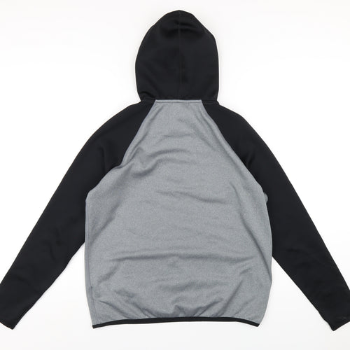Nike Mens Grey Polyester Pullover Hoodie Size M