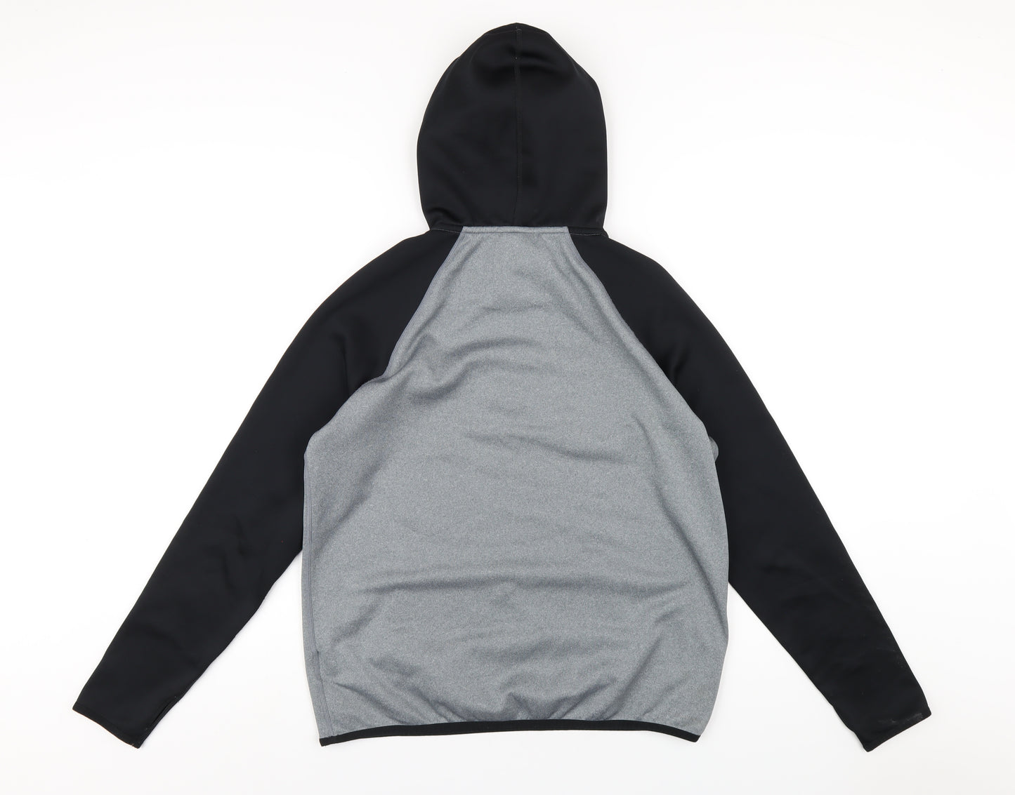 Nike Mens Grey Polyester Pullover Hoodie Size M