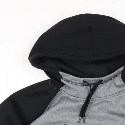 Nike Mens Grey Polyester Pullover Hoodie Size M