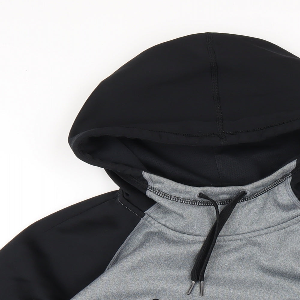 Nike Mens Grey Polyester Pullover Hoodie Size M