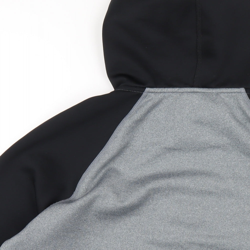 Nike Mens Grey Polyester Pullover Hoodie Size M