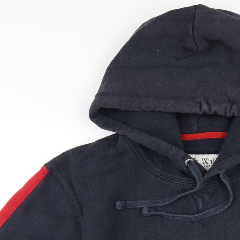 Jack Wills Mens Blue Cotton Pullover Hoodie Size M