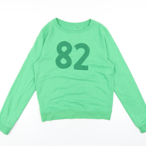 NEXT Womens Green Cotton Pullover Sweatshirt Size XS Pullover