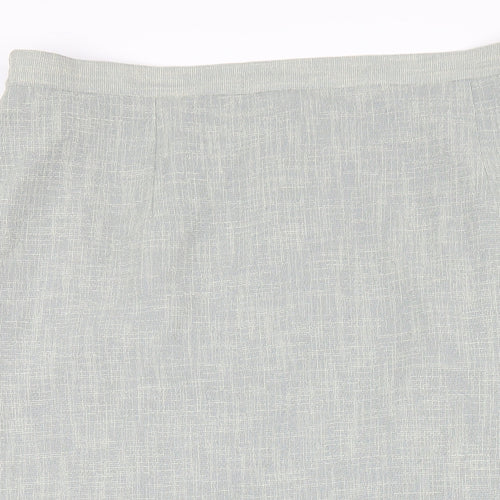 ELVI Womens Green Polyester A-Line Skirt Size 22 Zip