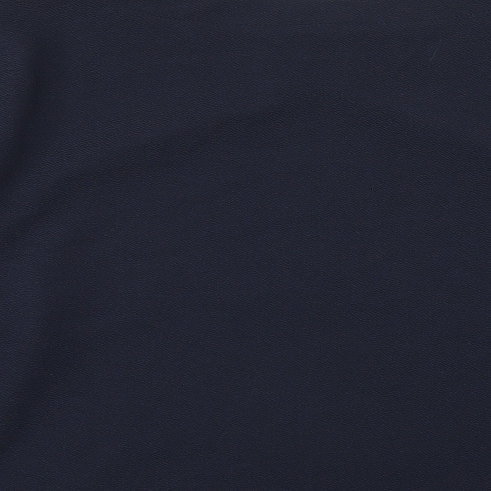 Cotton Traders Womens Blue Polyester Basic T-Shirt Size 16 Round Neck