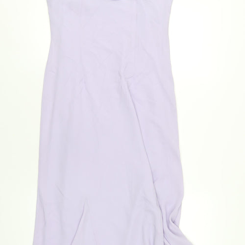 Classics Womens Purple Polyester A-Line Size 12 Square Neck Pullover