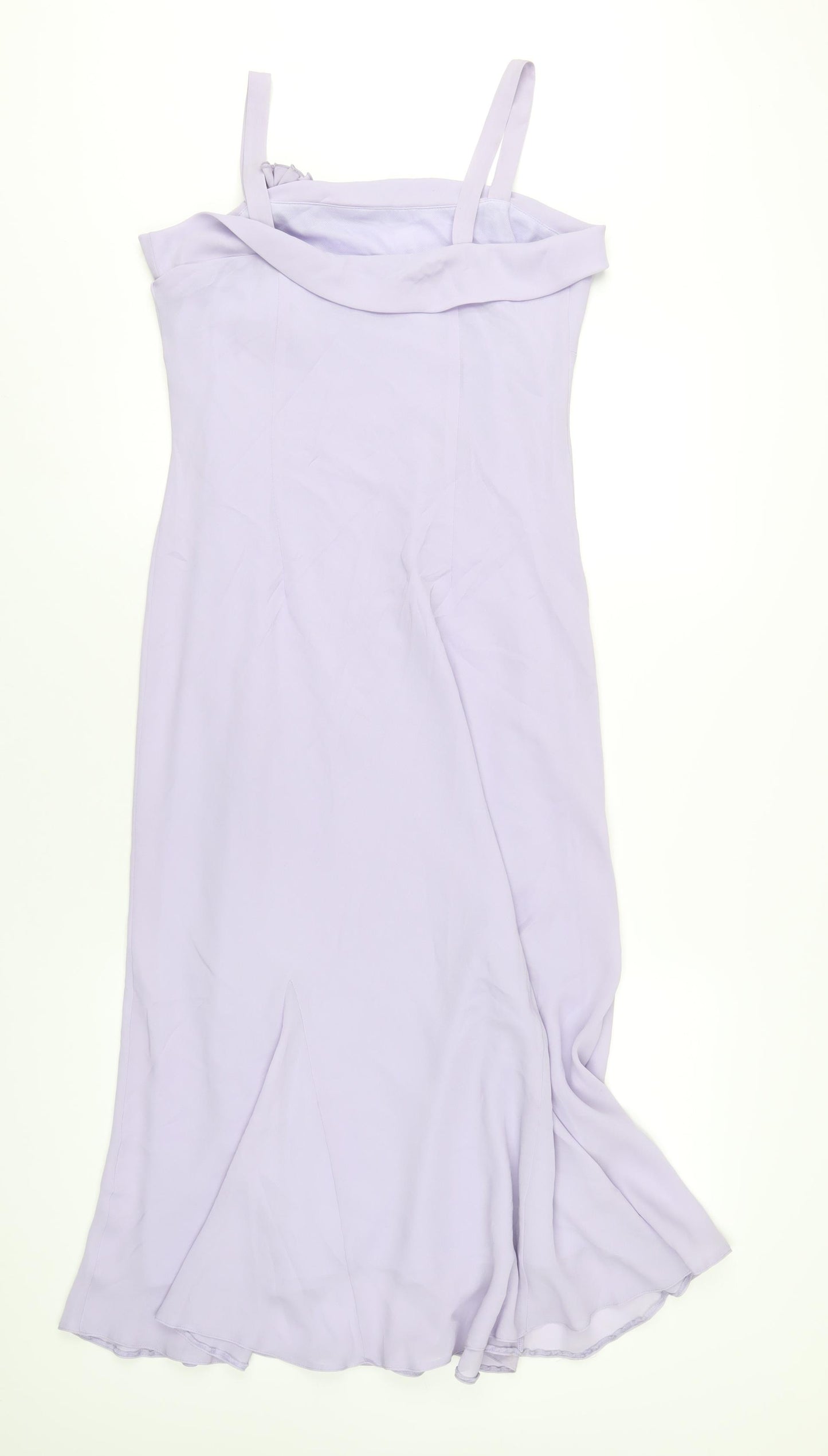 Classics Womens Purple Polyester A-Line Size 12 Square Neck Pullover