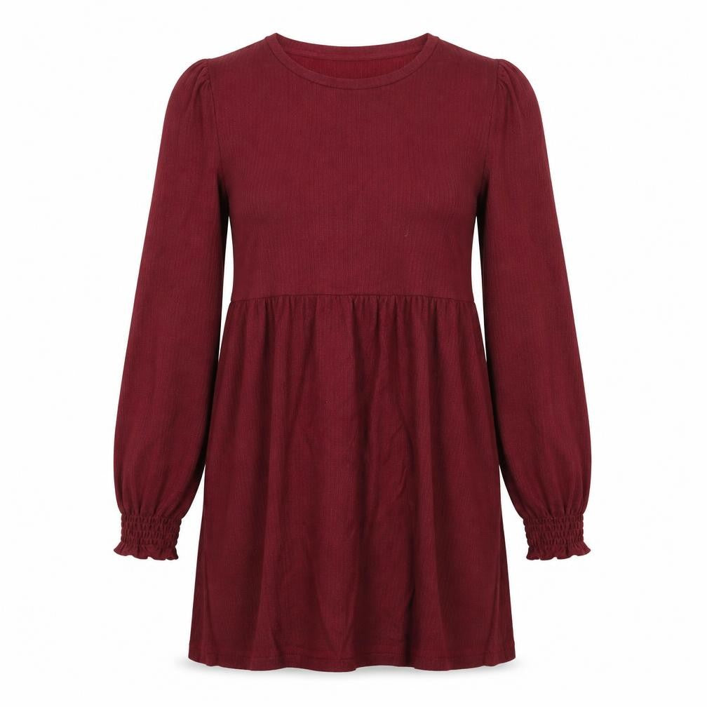 Front view of New Look women’s red polyester a-line, size UK 10, round neck pullover